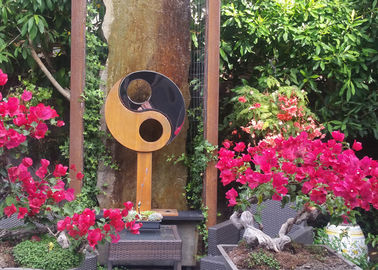 Antique Corten Steel Garden Sculpture Abstract For Outdoor Decoration