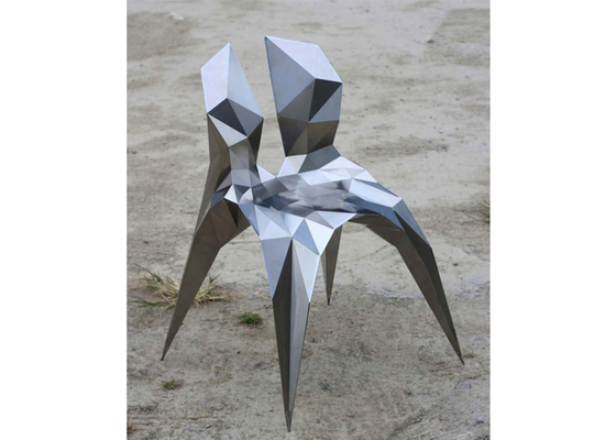 Outdoor And Indoor 316L Stainless Steel Furniture Sculpture 100cm Height