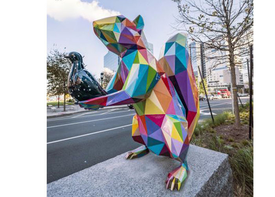 Squirrel Outdoor Fiberglass Sculpture For Public Garden Or Plaza Decoration