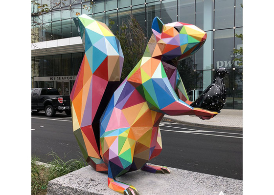 Squirrel Outdoor Fiberglass Sculpture For Public Garden Or Plaza Decoration