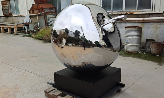 Bom preço. O metal lustrou a decoração exterior da escultura de aço inoxidável de Apple do fruto on-line