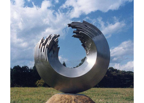 Bom preço. Metal moderno Art Stainless Steel Circle Sculpture do jardim do tamanho feito sob encomenda on-line