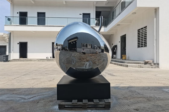 Bom preço. Altura lustrada de aço inoxidável da escultura 145cm de Apple do jardim do fruto moderno on-line