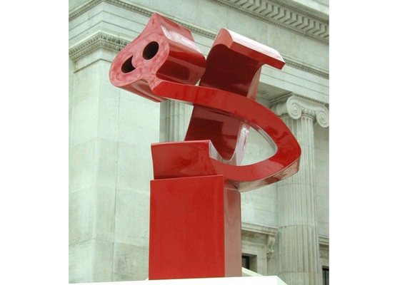 Stainless Steel Public Art Painted Arabic Calligraphy Sculpture Outdoor
