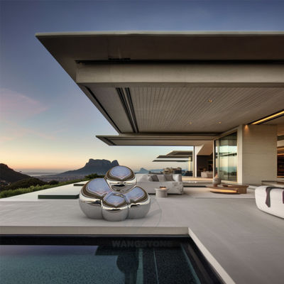 Bom preço. Arte de aço inoxidável escultura de metal polida de exterior on-line