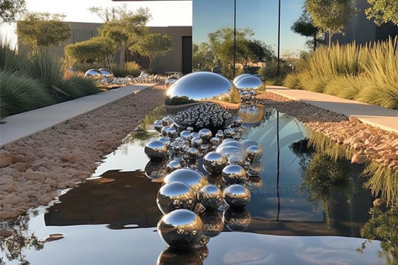 Bom preço. Arte de Esfera de Esfera Infinita de Aço Inoxidável Moderno Escultura de Metal ao Ar Livre on-line