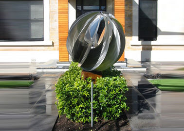 Bom preço. Escultura de aço inoxidável atrativa da esfera/escultura de aço contemporânea on-line
