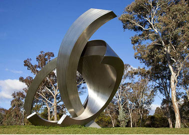 Bom preço. Grande escultura decorativa de aço inoxidável abstrata moderna do jardim on-line
