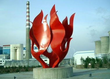 Bom preço. O vermelho moderno pintou o OEM exterior de aço inoxidável/ODM da escultura disponíveis on-line