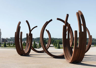 Bom preço. Escultura de aço de Corten da aparência das fitas da dança para a decoração exterior on-line