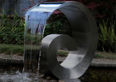 Modern Style Stainless Steel Cascade Water Feature For Home Decoration