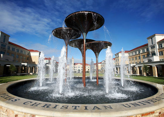 Bom preço. Fontes de água exteriores de aço inoxidável do grande tamanho para a decoração da escola on-line