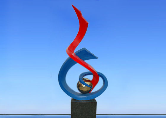 Bom preço. a tocha ardente de 2.4m pintou a escultura do metal para a decoração da plaza/quadrado on-line