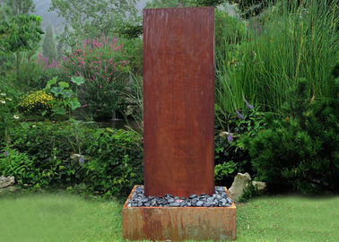 Anti Corrosion Corten Steel Water Wall , Corten Steel Garden Features