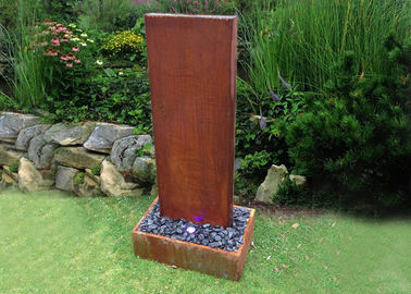 Anti Corrosion Corten Steel Water Wall , Corten Steel Garden Features