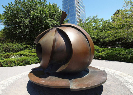 Bom preço. Anti corrosão tamanho moderno da escultura de Apple do bronze da decoração da arte do parque do grande on-line