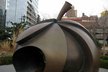 Modern Park Art Decoration Bronze Apple Sculpture Large Size Anti Corrosion