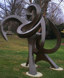 Park Landscape Decorative Bronze Statues Polishing Finishing Various Sizes