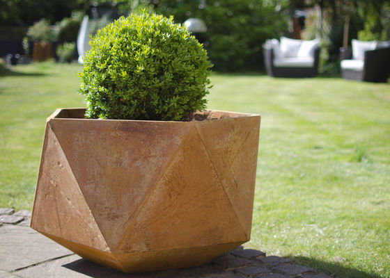 Bom preço. Plantador de aço de Corten dos produtos de aço de Corten para a decoração do público/jardim on-line