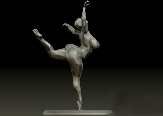 Contemporary Decoration Art Bronze Graceful Ballerina Sculpture
