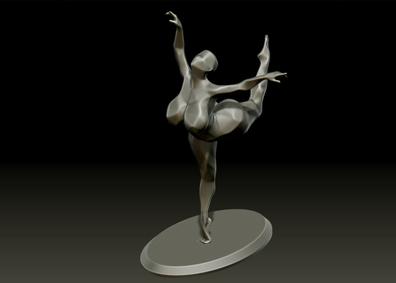 Contemporary Decoration Art Bronze Graceful Ballerina Sculpture