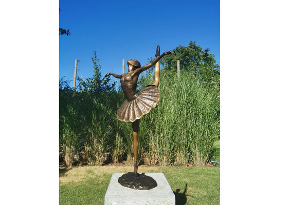 Bom preço. Decoração Arte de jardim Bronze Escultura de bailarina antiga on-line