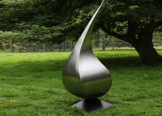 Bom preço. Forma de aço inoxidável moderna de Waterdrop da arte do jardim da escultura do metal contemporâneo on-line