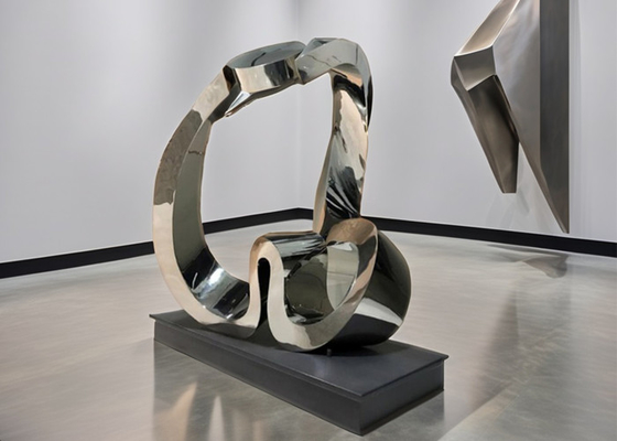 Bom preço. Escultura de arte metálica abstrata de aço inoxidável moderno Decoração de jardim exterior / interior Soldadura personalizada on-line