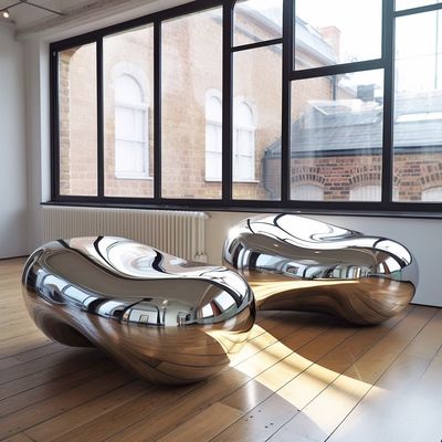 Bom preço. Impressões Escultura de aço inoxidável para hotéis e vilas de vários tamanhos on-line