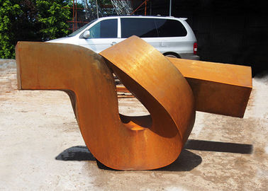 Rusty Abstract Contemporary Outdoor Metal Sculpture Art Interior Decoration