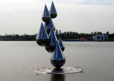 Bom preço. Esculturas de aço inoxidável abstratas exteriores do jardim, ornamento do jardim do metal da decoração on-line
