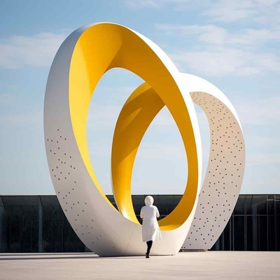 Modern Colorful Large Decoration Stainless Steel Statue Sculpture