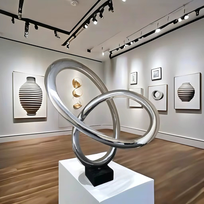 Stainless Steel Sculpture Stunning Piece Of Art For Your Living Room Office Or Gallery