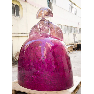 Luxury Transparent Resin Art Sculpture – Inspired by Manolo Valdés, Modern Home & Office Décor