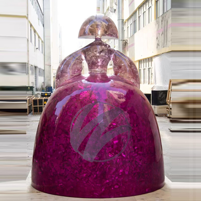 Luxury Transparent Resin Art Sculpture – Inspired by Manolo Valdés, Modern Home & Office Décor