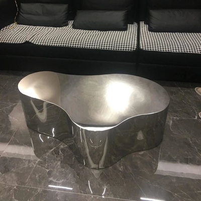 Stainless Steel Furniture Table Chair Sculpture Garden / Park / Square / Shopping Mall / Hotel Decoration
