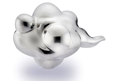Art Cloud Theme Stainless Steel Abstract Sculpture , Decorative Modern Art Garden Sculptures