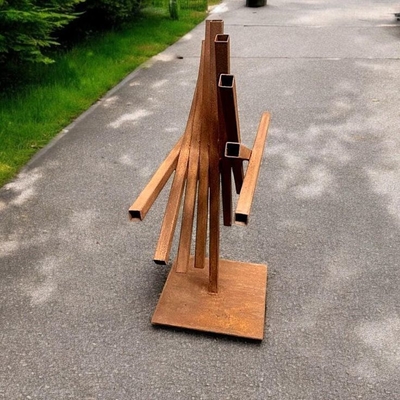 Bom preço. Abstract Decoração de metal para jardim ao ar livre Escultura de aço Corten Fábrica de metal on-line