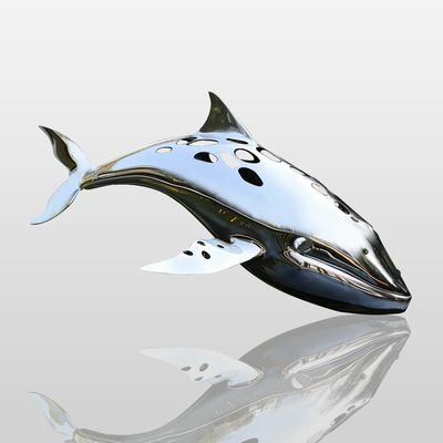 Bom preço. Customized Hollow-Out Leaping Whale Art Statue, Outdoor Water Feature Centerpiece on-line