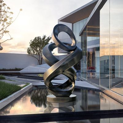 Bom preço. SERENITY Mirror | Contemporary Abstract Stainless Steel Sculpture for Outdoor Garden on-line