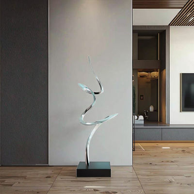 Bom preço. Mirror Polished Modern Abstract Metal Art Sculpture Elegant Luxury Decor for Interior Spaces on-line
