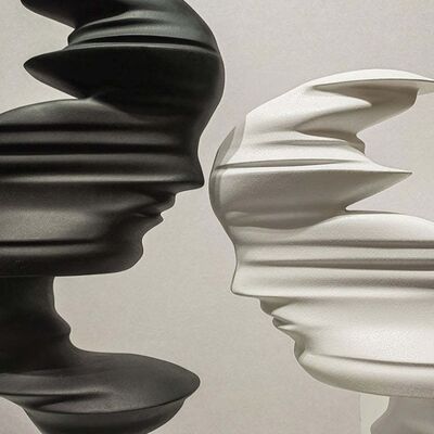 Bom preço. Escultura Decorativa Personalizada em Fibra de Vidro Escultura Abstrata em Tamanho Real Estátua de Metal on-line