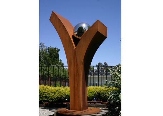 Bom preço. Forjamento da escultura de Corten e técnica de carcaça de aço abstratos exteriores on-line