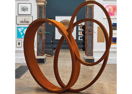 Bom preço. Escultura contemporânea do metal da grande escultura de aço moderna do jardim de Corten da fita do ofício da arte on-line