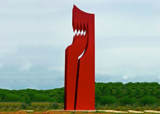 Bom preço. Grande escultura residencial pintada da paisagem da escultura do metal do tamanho europeu famoso on-line