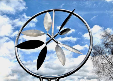 Bom preço. Decorativo exterior da escultura de aço inoxidável moderna cinética do vento do metal on-line