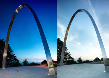 Bom preço. Escultura de aço inoxidável exterior moderna do arco da escultura para a decoração urbana on-line