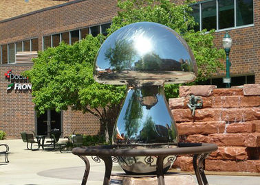 Mirror Polished Mushroom Famous Modern Art Sculptures Outdoor Garden Decor