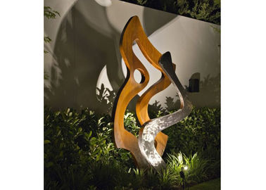 Bom preço. Altura do aço 180cm de Corten da escultura do fogo do metal da decoração do jardim on-line