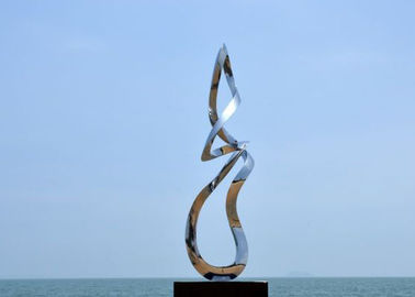 Custom Made Modern Stainless Steel Abstract Sculpture For Outdoor Art
